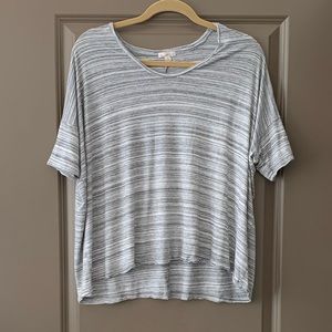 GAP Grey & White Slouchy Tee